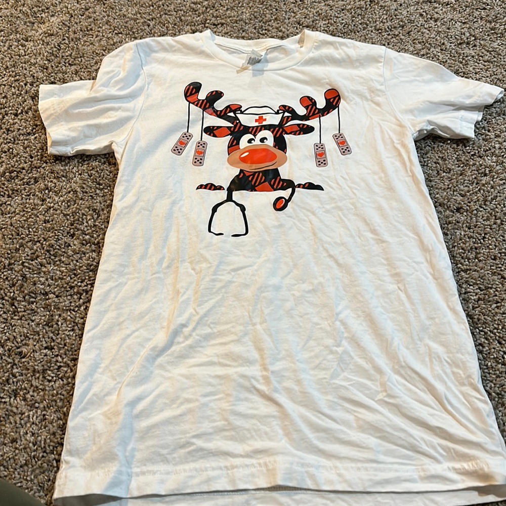 Women’s Christmas Nurse Tee, size S